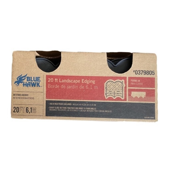 TWO (40ft) for $45 OR 1 at set price- BLUE HAWK Landscape Edging Sections 20ft - Picture 3 of 11